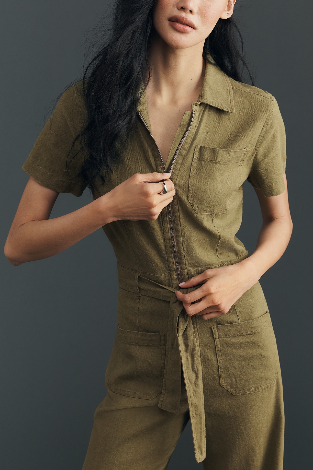 Colette Linen Jumpsuit by Maeve