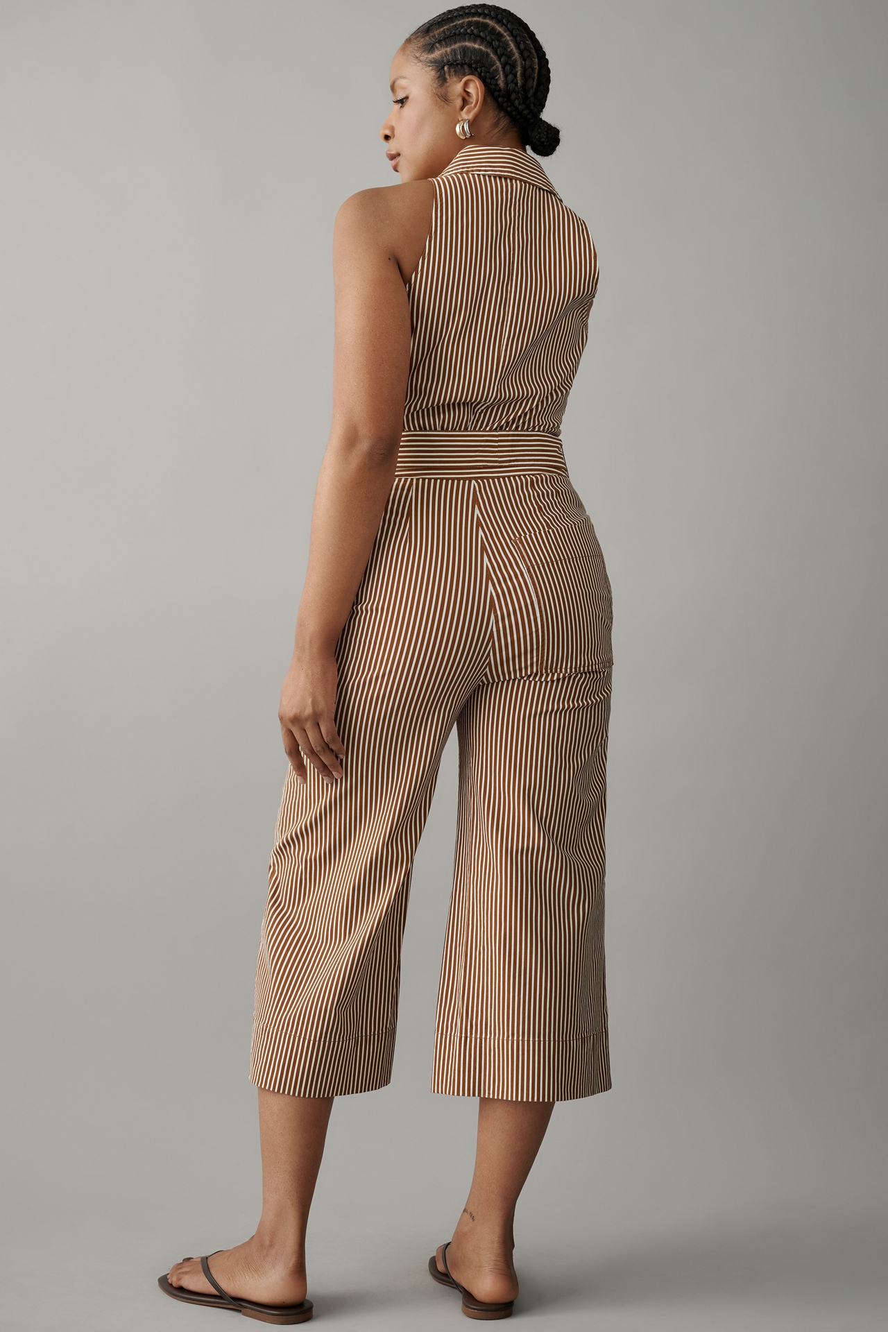Maeve Sleeveless Crop Jumpsuit