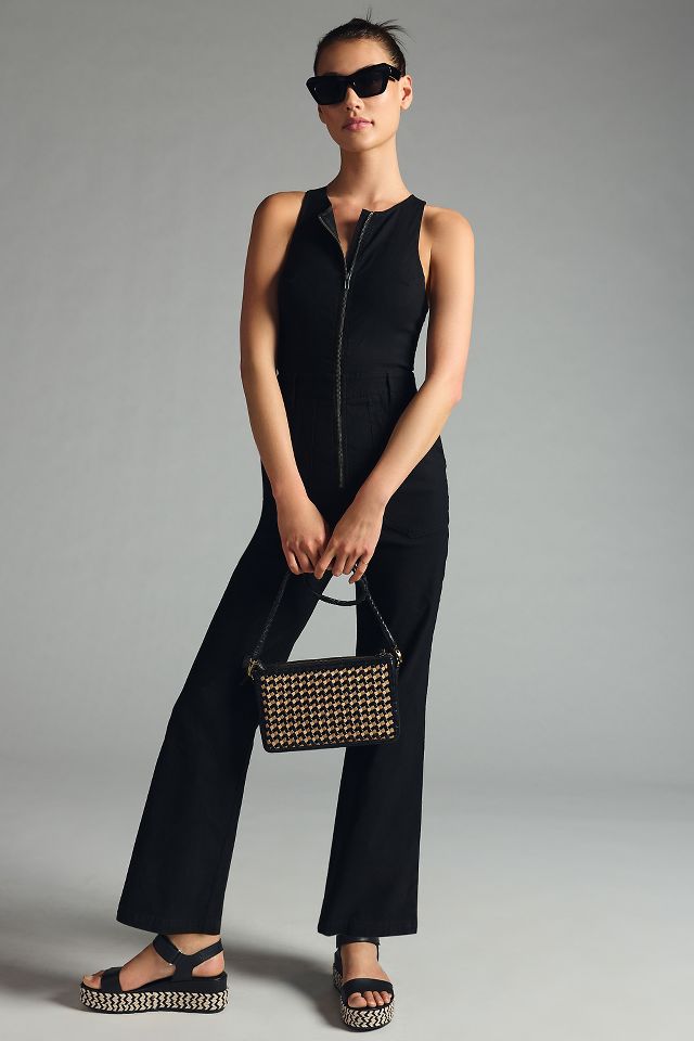 Maeve (Anthropologie) - Black Adjustable Spaghetti Strap Jumpsuit