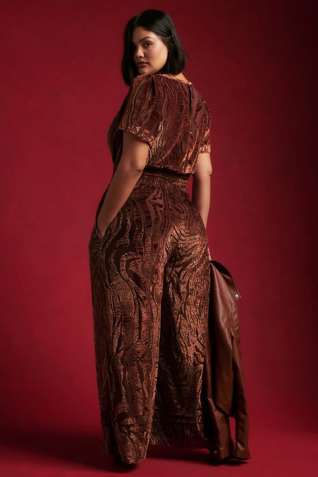 The Somerset Jumpsuit: Velvet Burnout Edition | Anthropologie