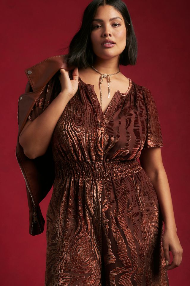 The Somerset Jumpsuit: Velvet Burnout Edition | Anthropologie