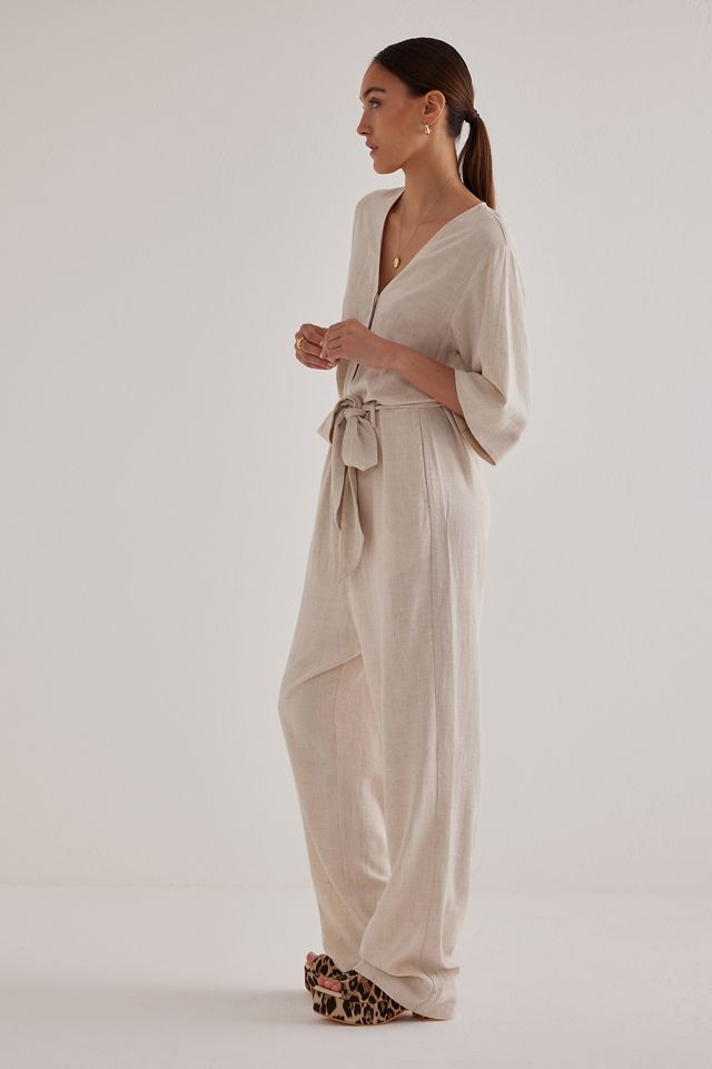 Selected Femme Viva Half-Sleeve Wide-Leg Jumpsuit #1