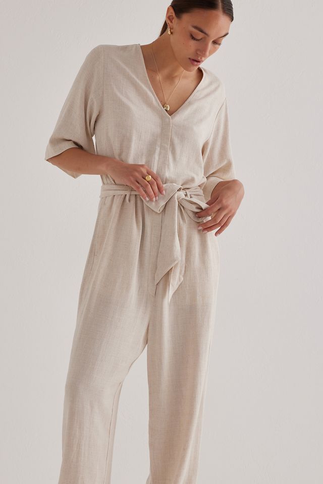 Selected Femme Viva Half-Sleeve Wide-Leg Jumpsuit #3