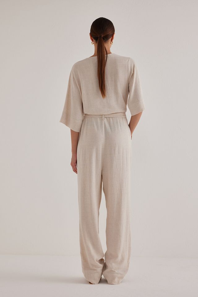 Selected Femme Viva Half-Sleeve Wide-Leg Jumpsuit #4