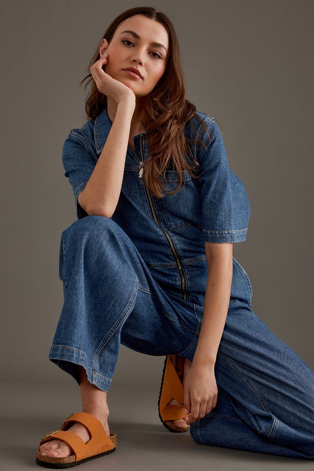 Anthropologie denim romper online