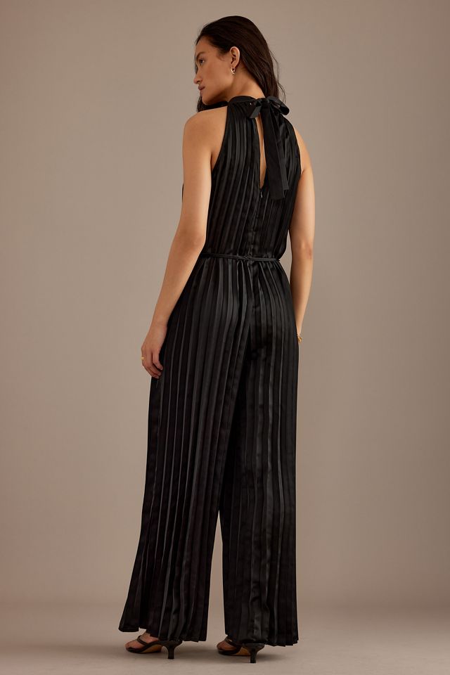 Selected Femme Zenia Neckholder Plissee Jumpsuit #1