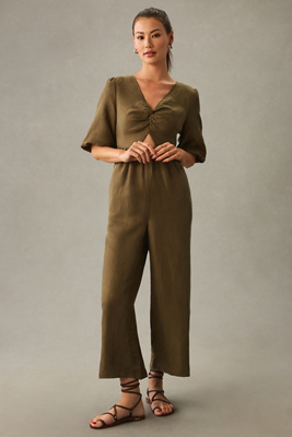 Sancia The Aida Twist-Front Jumpsuit | Anthropologie