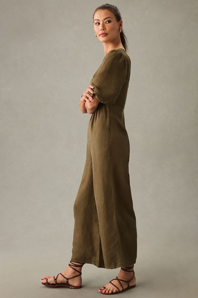 Sancia The Aida Twist-Front Jumpsuit | Anthropologie