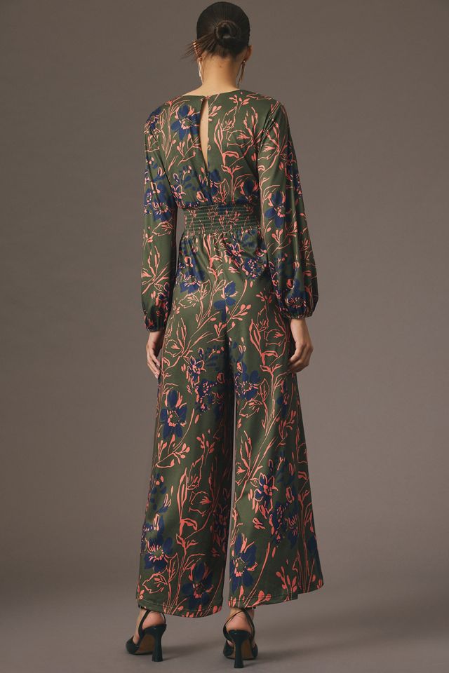 Hutch V-Neck Smocked-Waist Jumpsuit #1