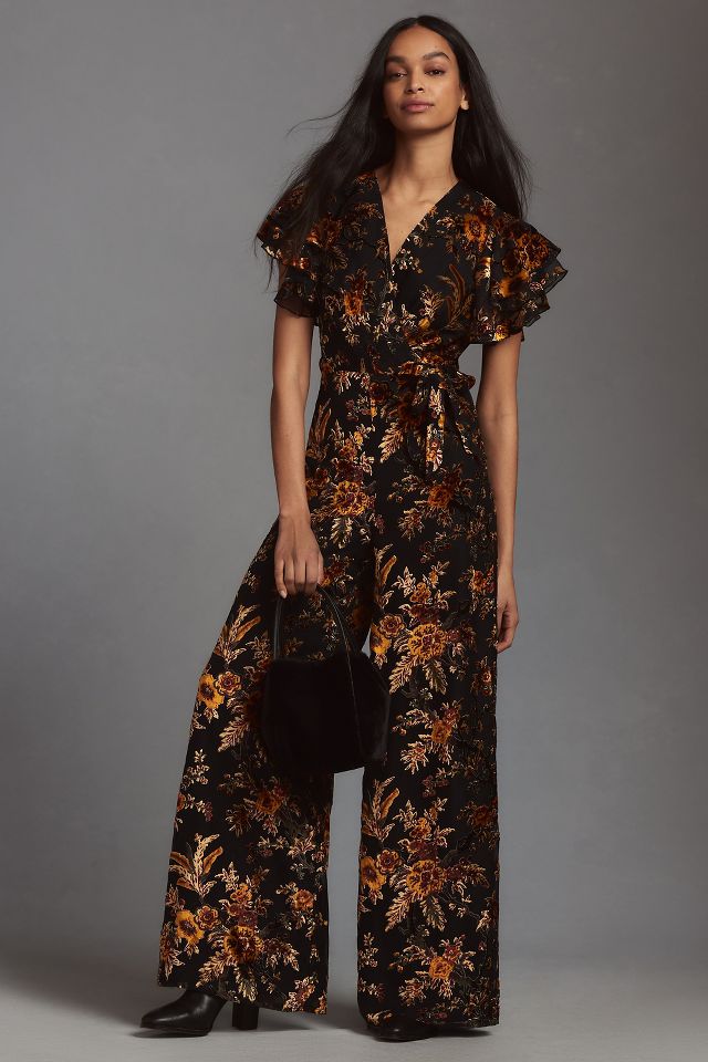 Hutch Floral Wrap-Front Jumpsuit | Anthropologie