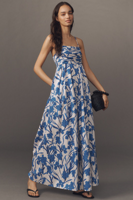 Hutch The Mabel Sleeveless Wide-leg Jumpsuit In Blue