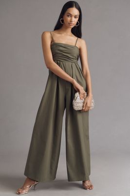 By Anthropologie Smocked Linen Pants