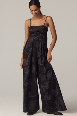 Hutch The Mabel Sleeveless Wide-leg Jumpsuit In Black