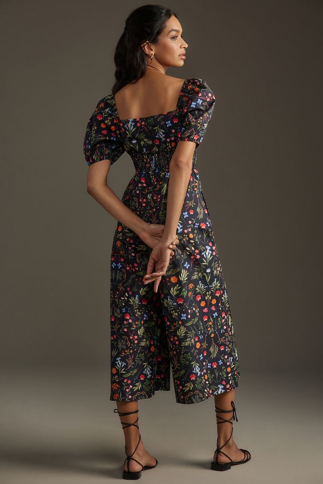 Hutch Puff-Sleeve Floral Jumpsuit #2