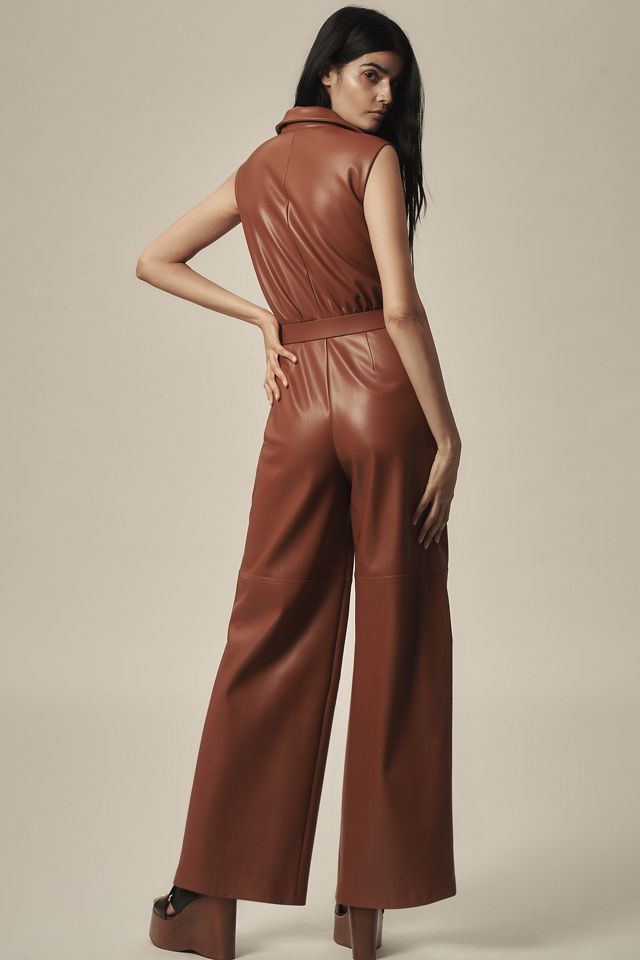
Hutch Faux-Leather Utility Jumpsuit #2