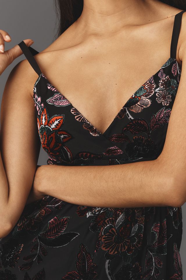 Hutch Tiered Velvet Jumpsuit #1