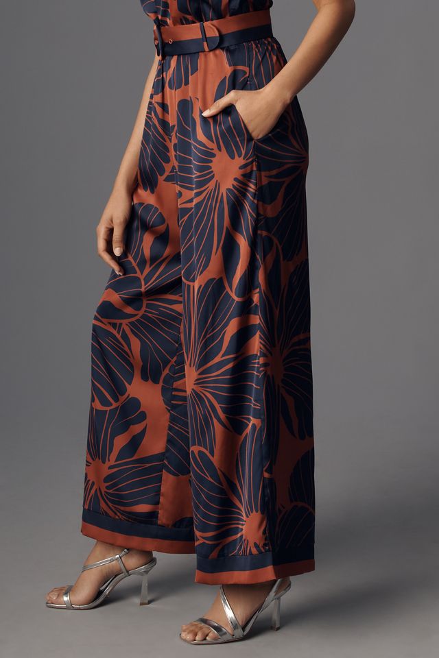 Hutch Benny Halter Belted Floral Jumpsuit | Anthropologie