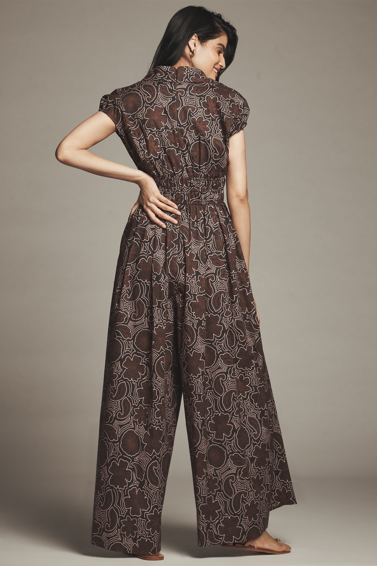 Hutch Sawyer Short-Sleeve Wide-Leg Jumpsuit