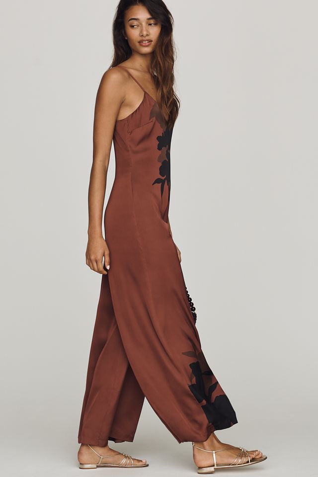 Hutch Satin Printed Jumpsuit #1