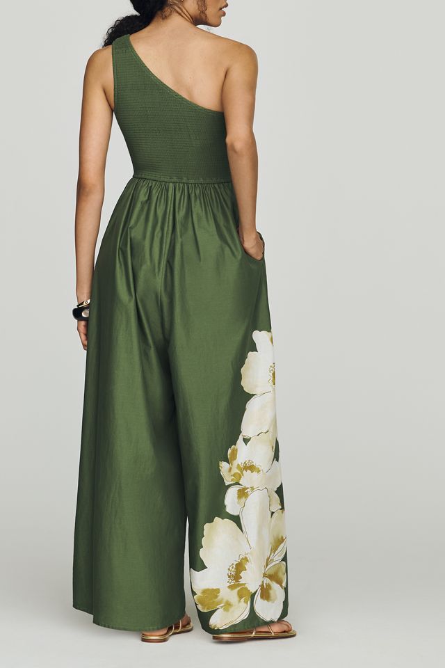 Hutch Cotton One-Shoulder Palm Jumpsuit #2