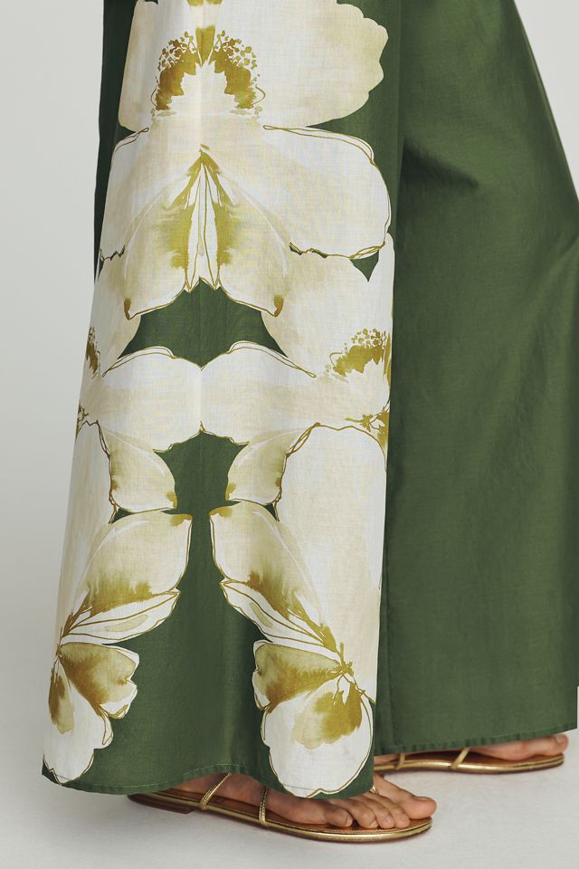 Hutch Cotton One-Shoulder Palm Jumpsuit #3