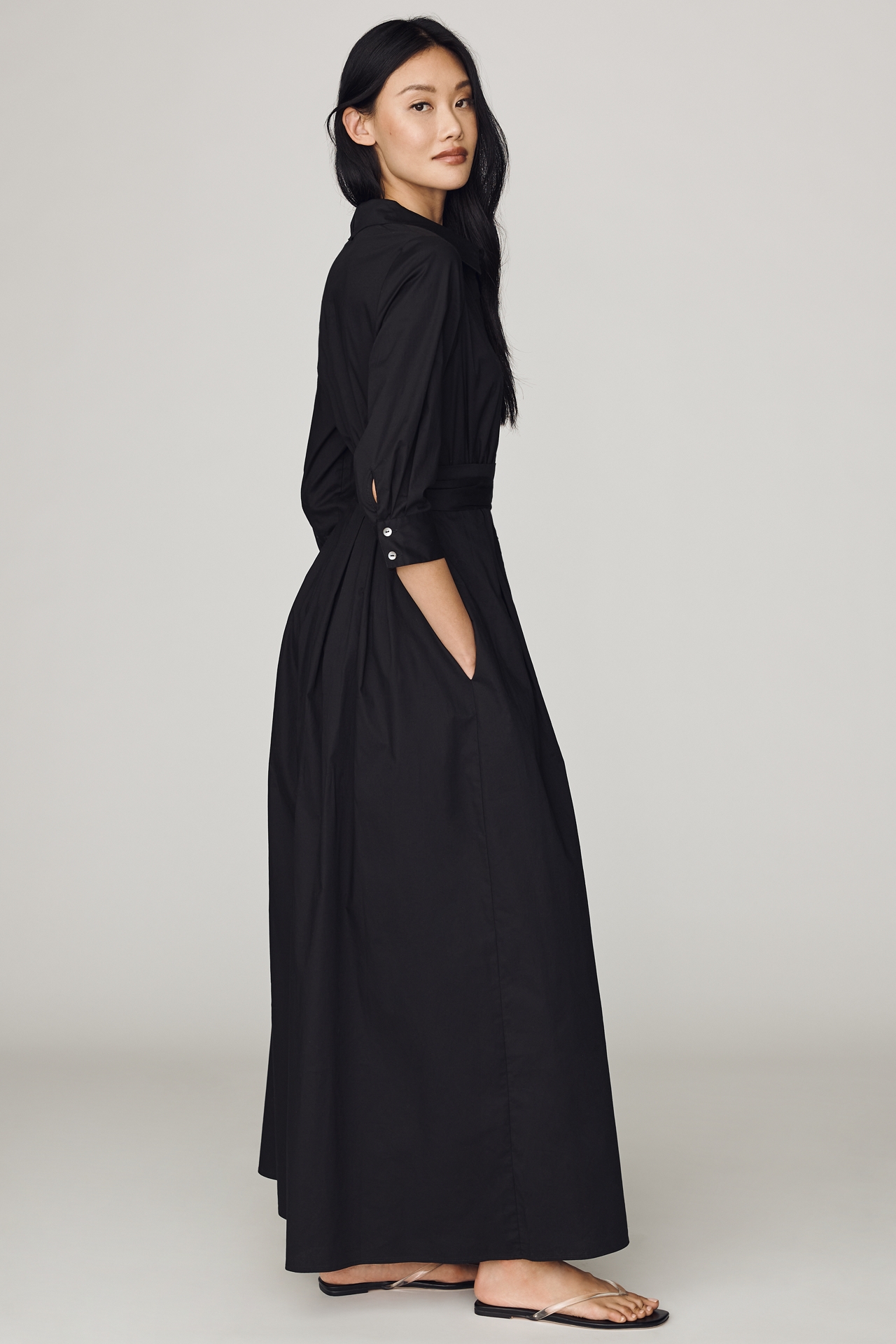 Hutch Poplin Shirt Tie-Waist Jumpsuit