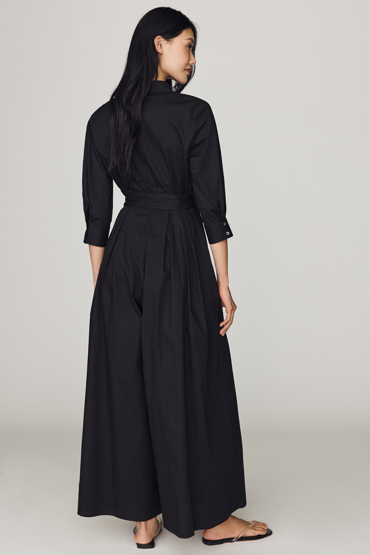 Hutch Poplin Shirt Tie-Waist Jumpsuit