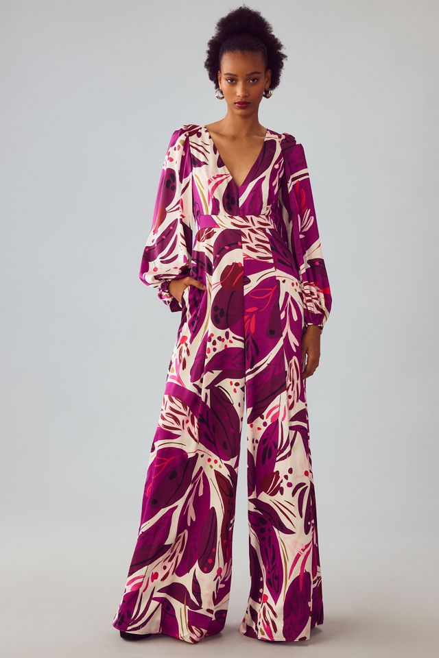 Hutch Deep-V Wide-Leg Jumpsuit | Anthropologie