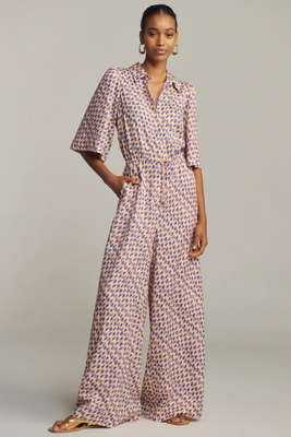 Kivari Rochelle Wide-leg Jumpsuit In Brown