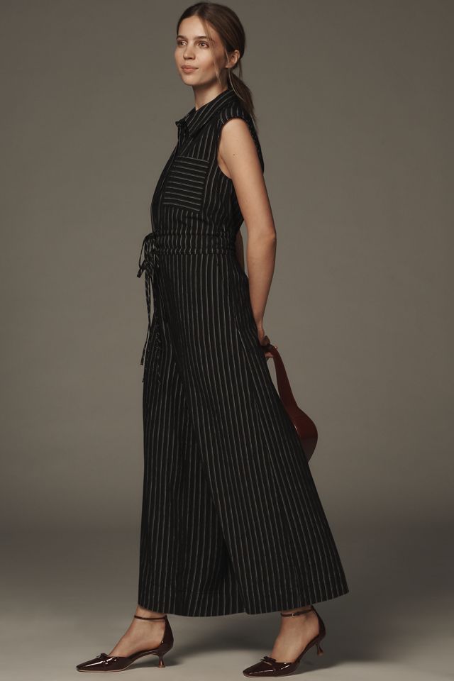 Maeve Crop Wide-Leg Shirt Jumpsuit #3