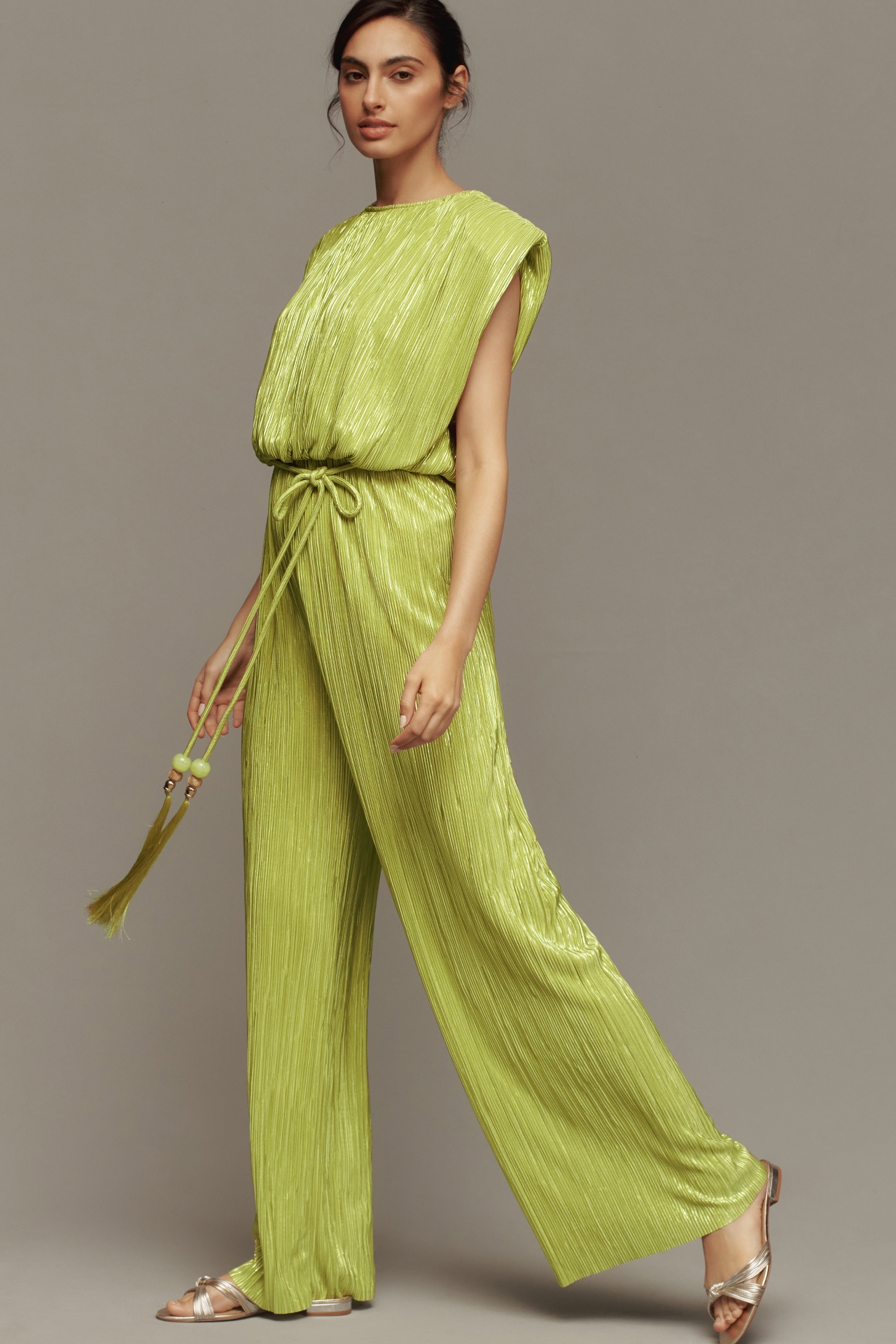 Sabina Musayev Nectar Pleated Jumpsuit