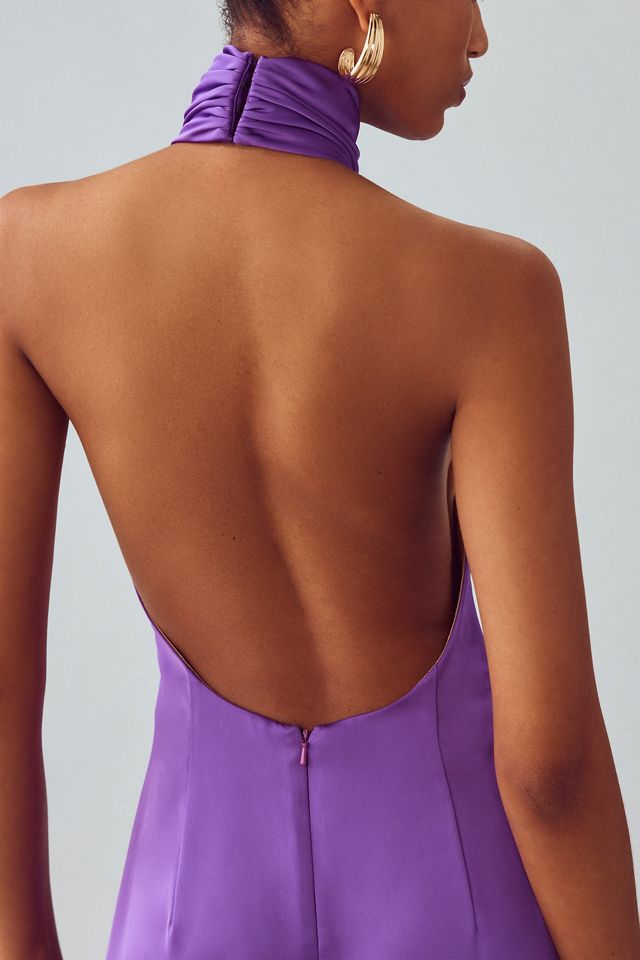 Katie May Robbie Open-Back Halter Jumpsuit | Anthropologie