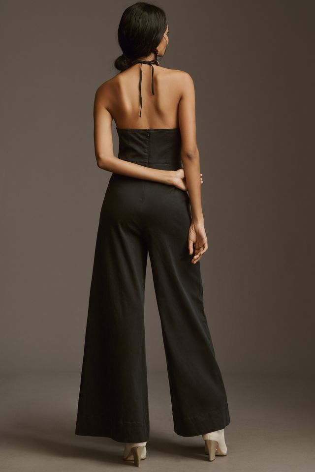 Pilcro Halter Wide-Leg Jumpsuit | Anthropologie