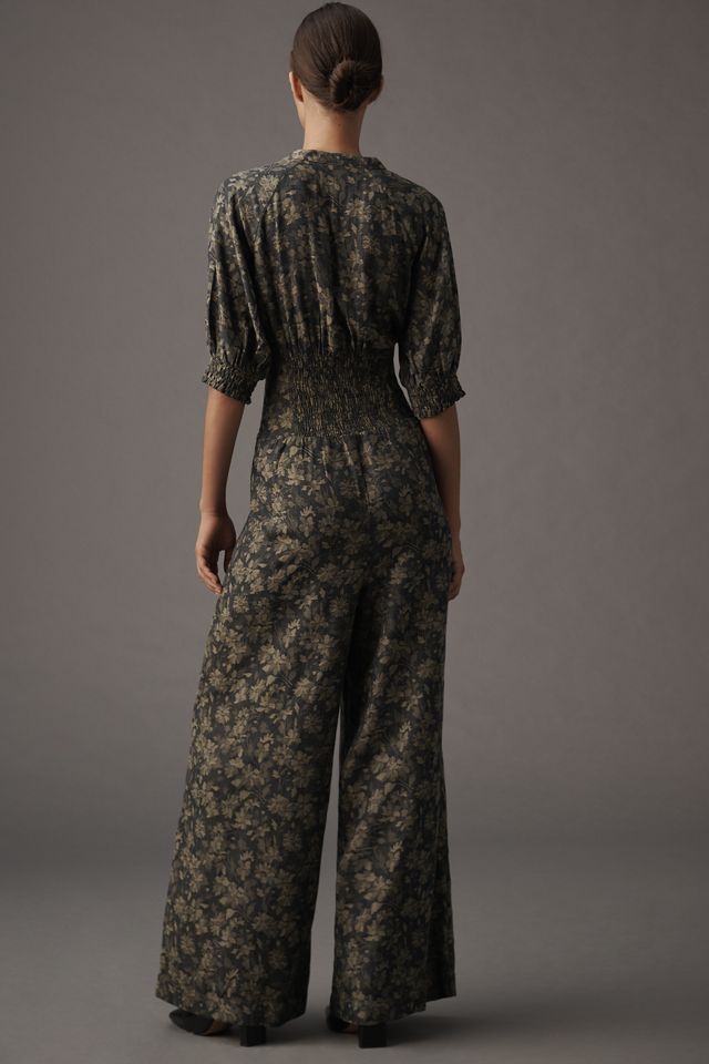 By Anthropologie Puff-Sleeve Jumpsuit #1