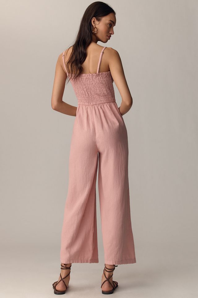 Pilcro Smocked Linen Blend Wide-Leg Jumpsuit #2