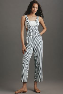 Pilcro Low-front Cotton Overalls