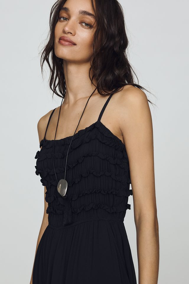By Anthropologie Pintuck Smocked Jumpsuit #1
