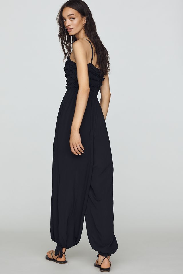 By Anthropologie Pintuck Smocked Jumpsuit #2