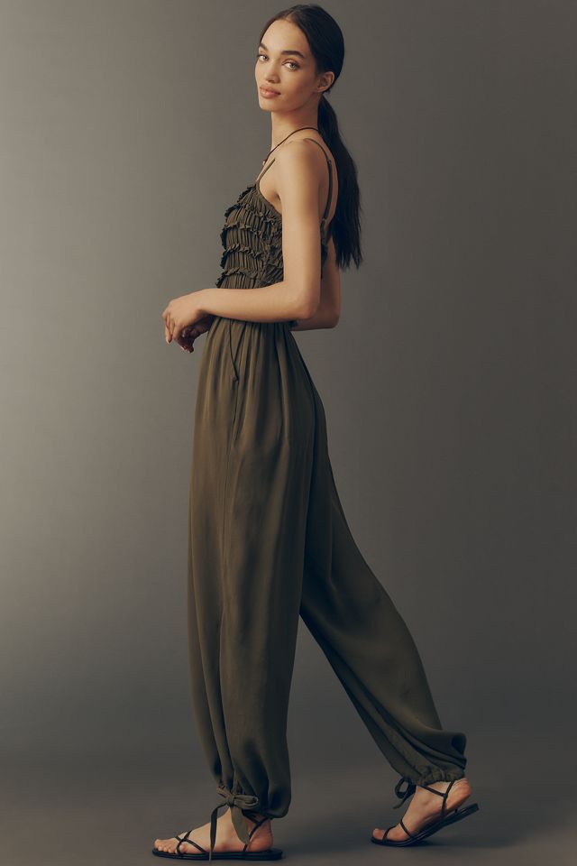 By Anthropologie Pintuck Smocked Jumpsuit  #2