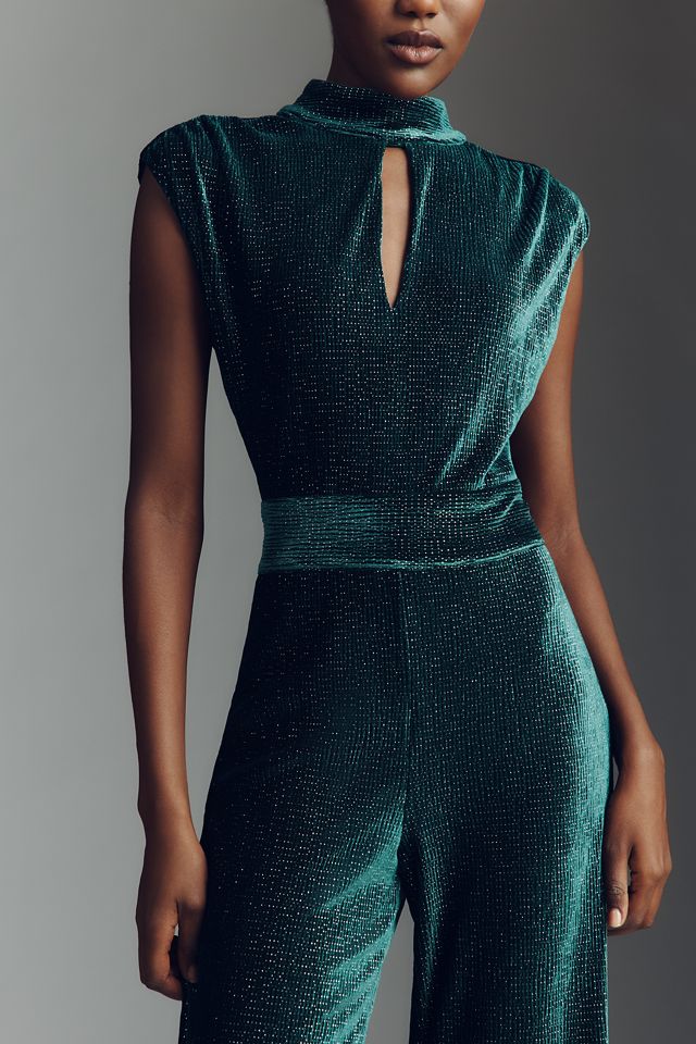 Saylor Marion Velvet Sparkle Jumpsuit #1