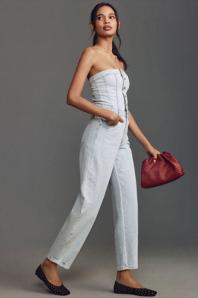 Pistola Daphine Strapless Denim Jumpsuit | Anthropologie