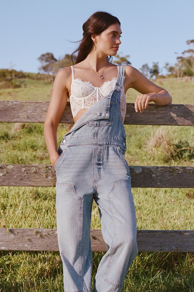 Pistola Arden Straight-Leg Denim Overalls