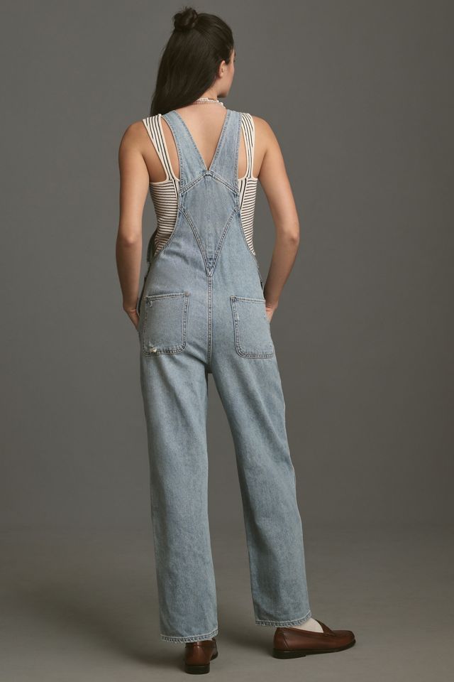 Pistola Arden Straight-Leg Denim Overalls | Anthropologie