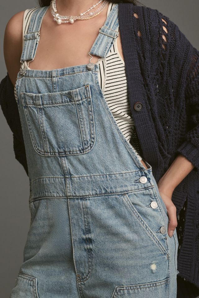 Pistola Arden Straight-Leg Denim Overalls | Anthropologie