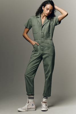 Pistola Grover Short Sleeve Field Jumpsuit | Anthropologie