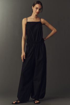 By Anthropologie Baumwoll-Twofer-Jumpsuit mit Ballonsaum