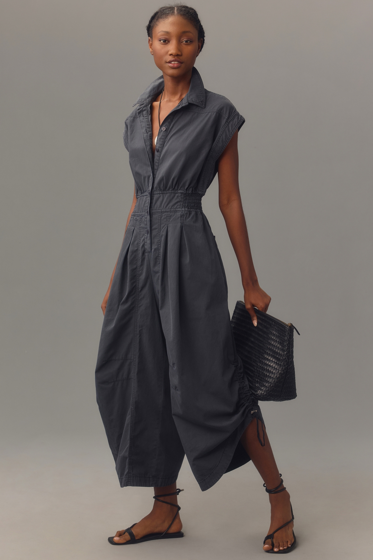 By Anthropologie Shirting Parachute Jumpsuit