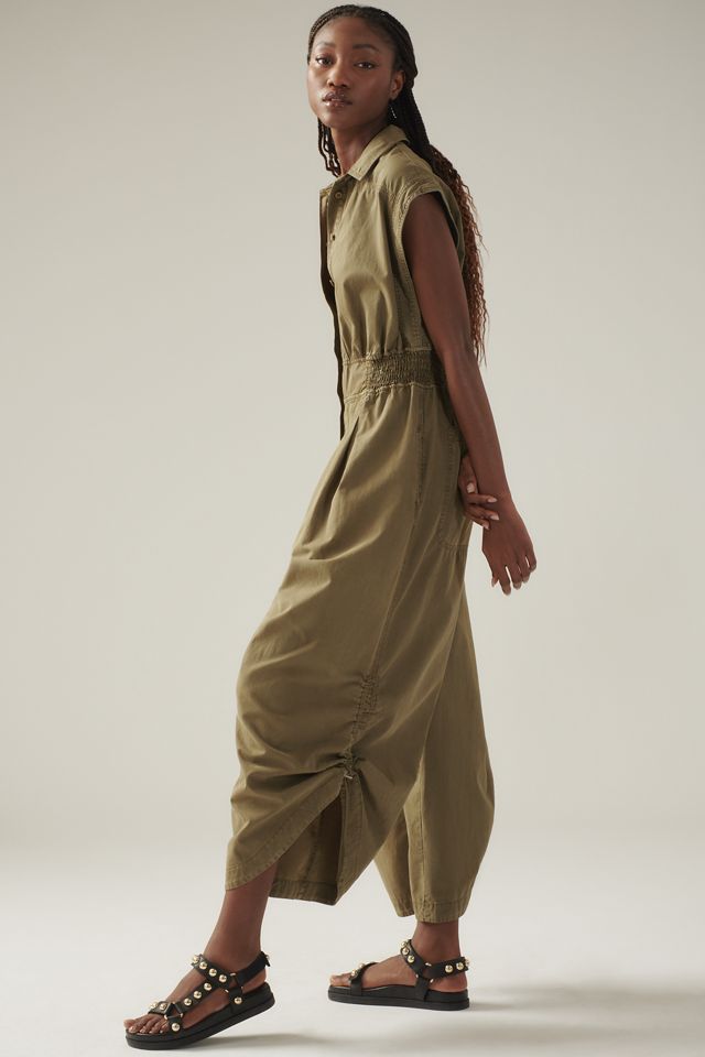 By Anthropologie Shirting Parachute Jumpsuit #3