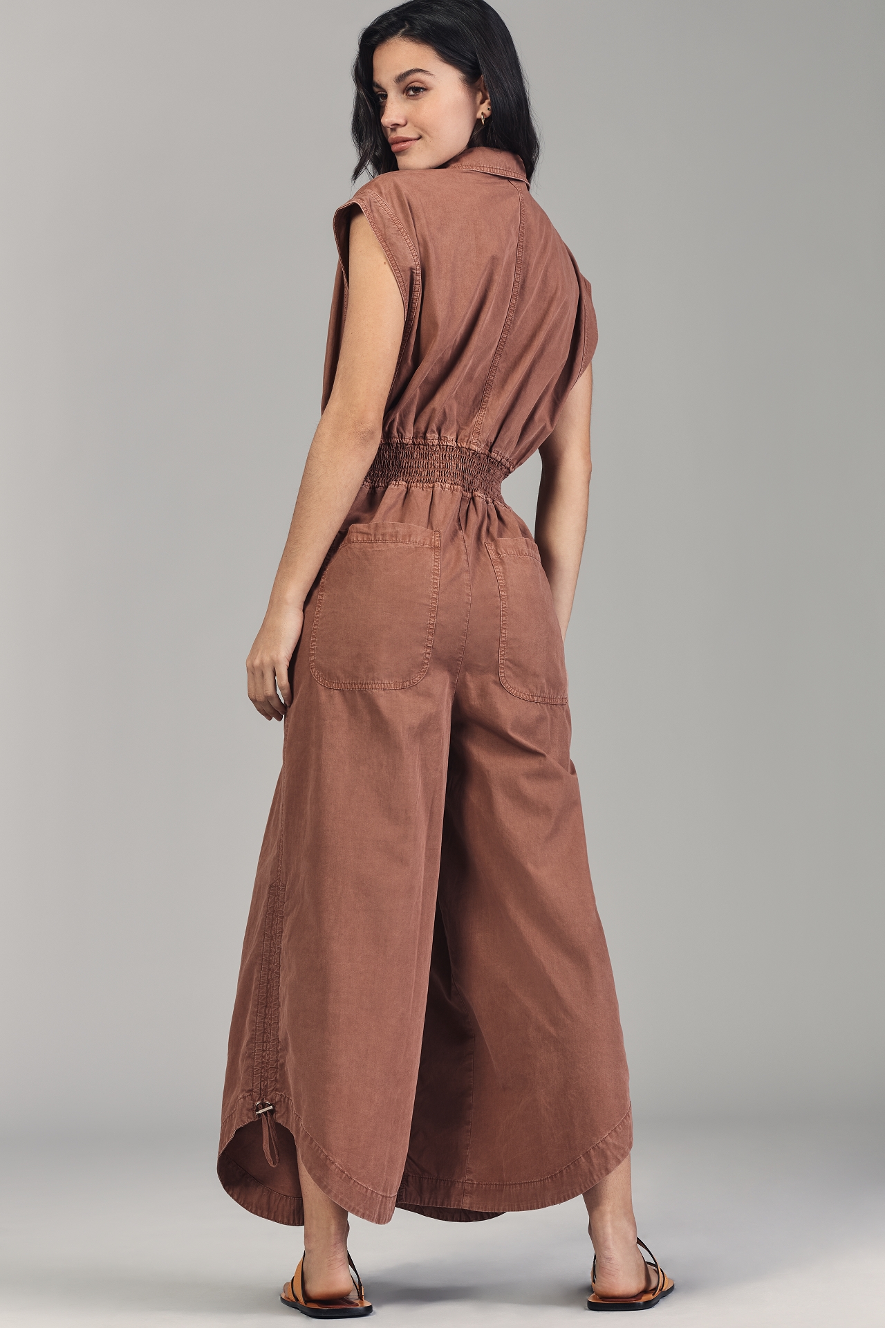By Anthropologie Shirting Parachute Jumpsuit