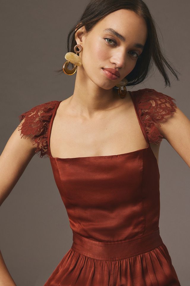 By Anthropologie Lace Mix Jumpsuit #2